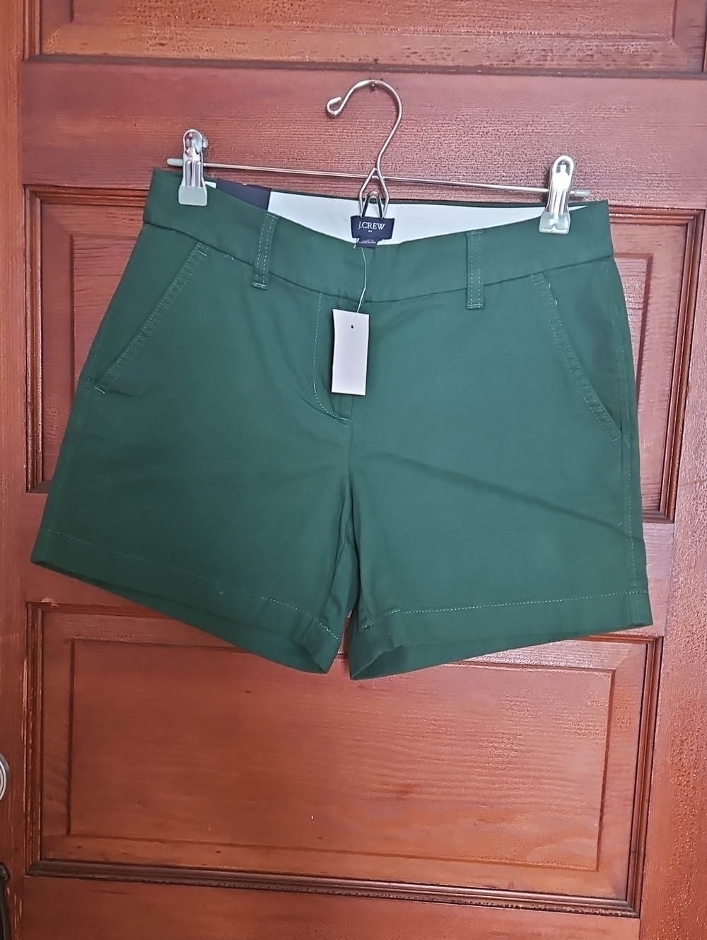 J. Crew Forest Green Chino Bermuda Shorts